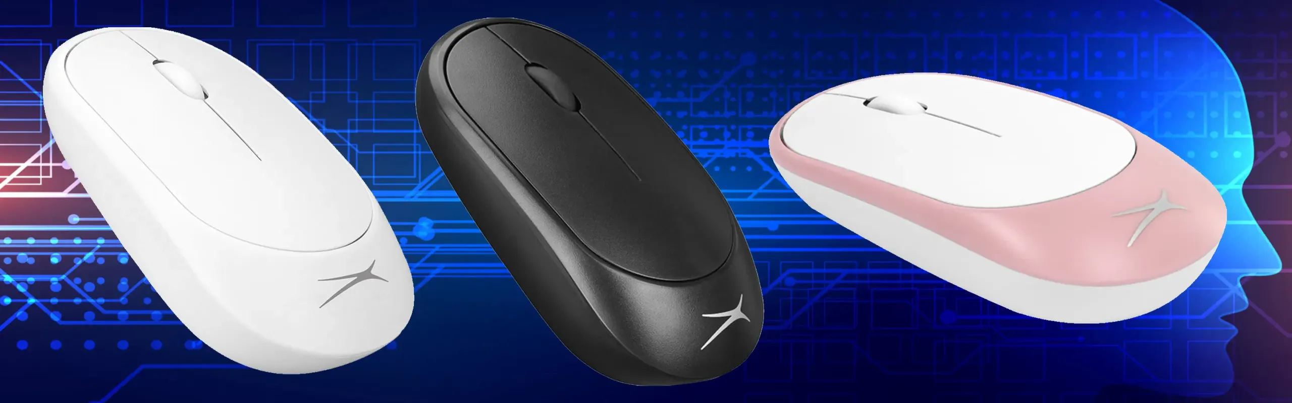 Altec Lansing ALBM7314 - Wireless Large gaming mouse for Big Hands in Ergonomic design 5-Levels Adjustable DPI with Smart Sleep mode 2.4Ghz Infrared tracking