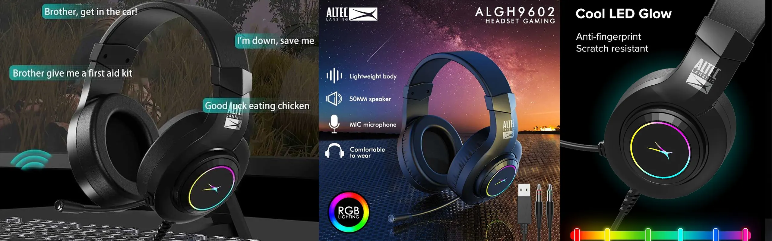Altec Lansing ALGH9602 - 66 Keys Hot-swappable TTC switchs RGB Backlit Triple modes bluetooth5.0/USB-C/2.4Ghz wireless/wired mechanical gaming keyboard