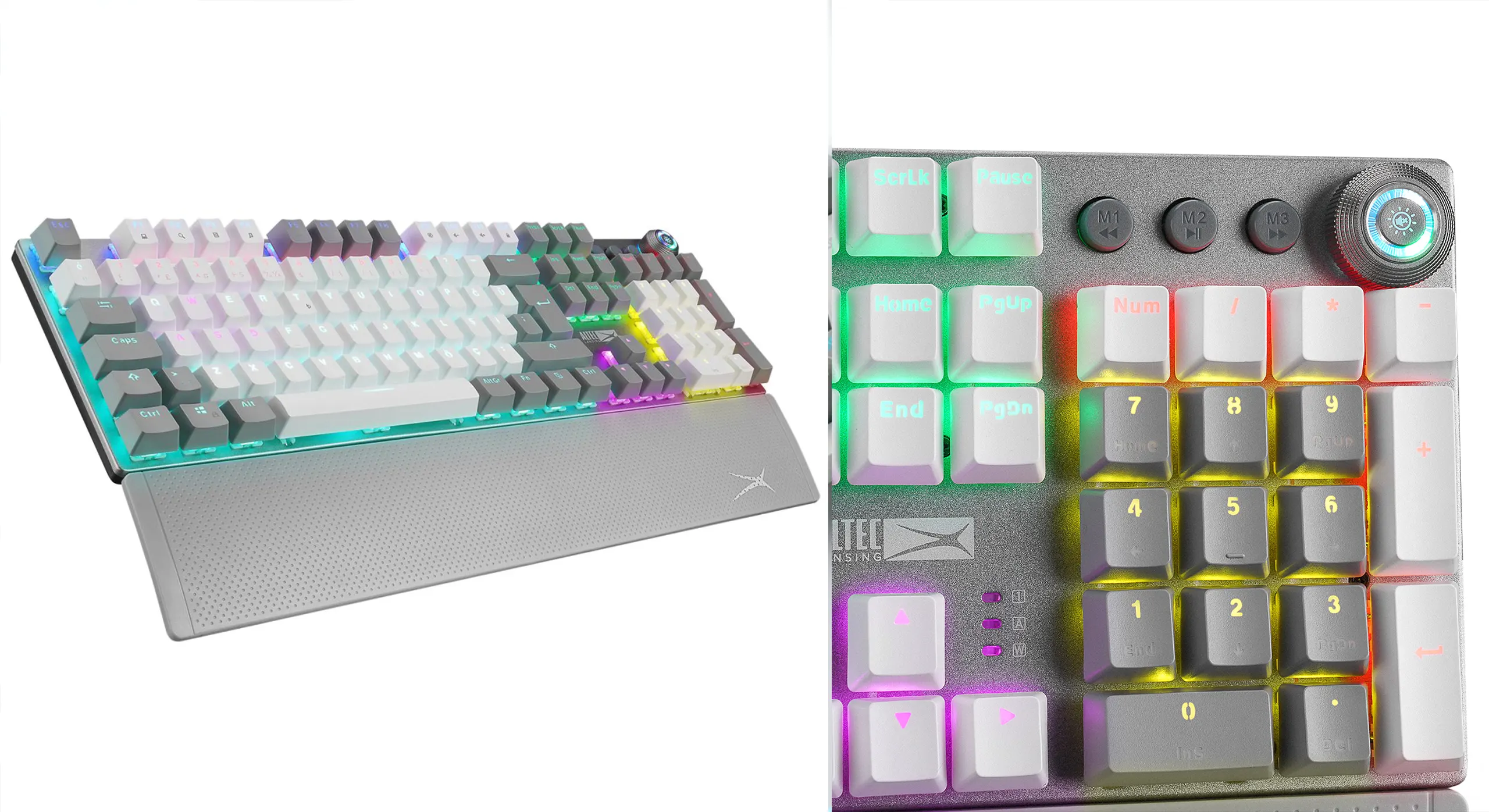 Altec Lansing ALGK8614 - Mechanical Gaming Keyboards Wired for Gamers in Ergonomic design with Customizable RGB lighting effects versatile gaming keyboard Plug and play