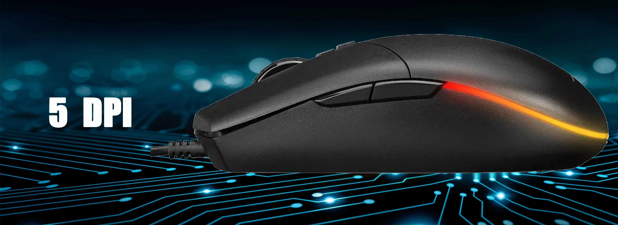 Altec Lansing ALGM9304 - Wireless Large gaming mouse for Big Hands in Ergonomic design 5-Levels Adjustable DPI with Smart Sleep mode 2.4Ghz Infrared tracking