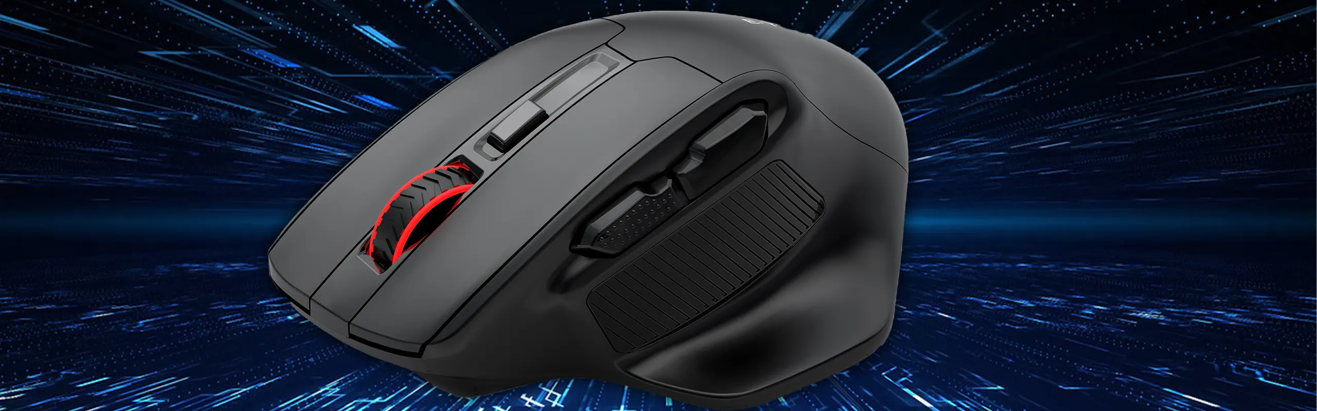 EYOOSO X31 - Wireless Large gaming mouse for Big Hands in Ergonomic design 5-Levels Adjustable DPI with Smart Sleep mode 2.4Ghz Infrared tracking