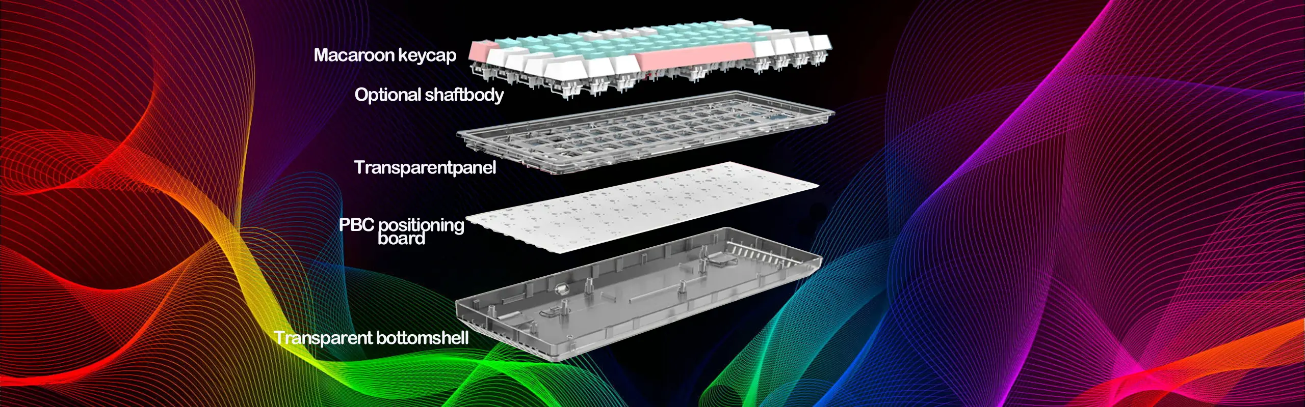EYOOSO Z11T Mechanical Gaming Keyboard for Gamers with Ergonomic design RGB lights unique bicolor mold keycaps N-keys rollover keyboard with switches Wired USB interface