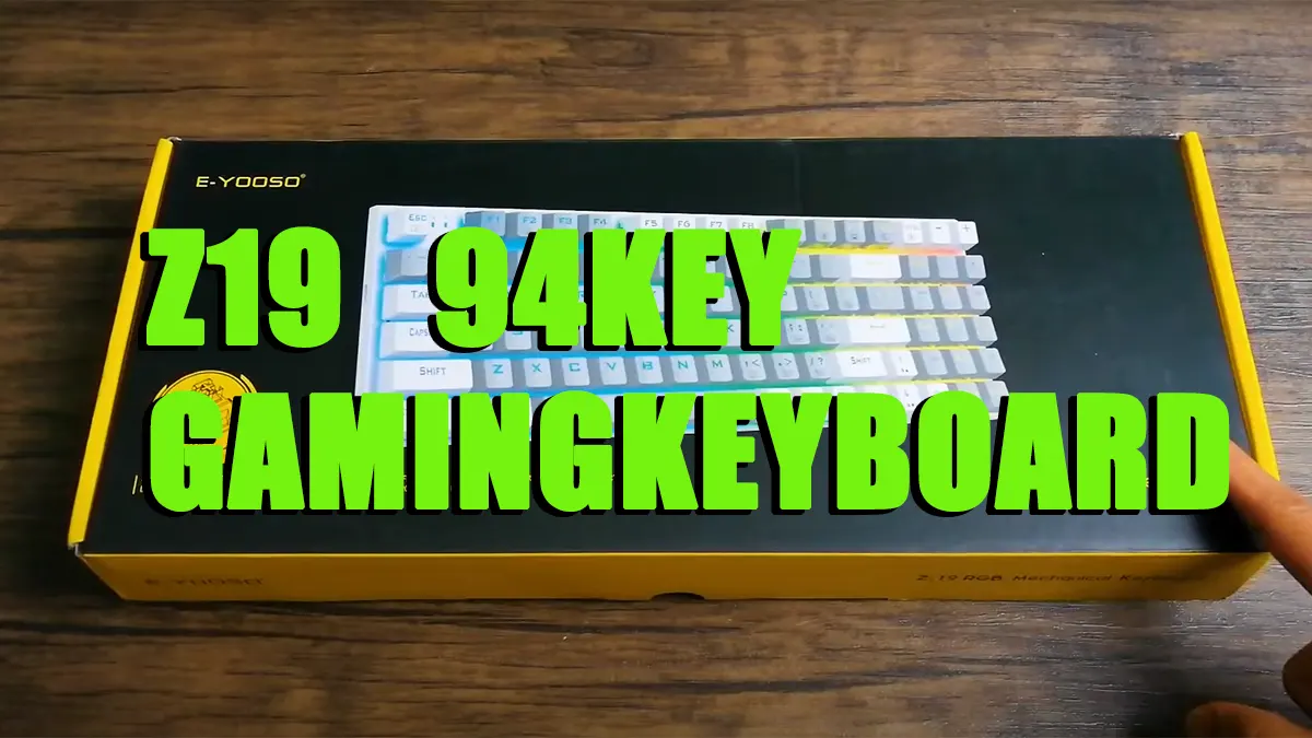 EYOOSO Z19 - Mechanical Gaming Keyboards Wired for Gamers in Ergonomic Compact design with Customizable RGB lightings N-KEY Rollover Hot-Swappable versatile gaming keyboard
