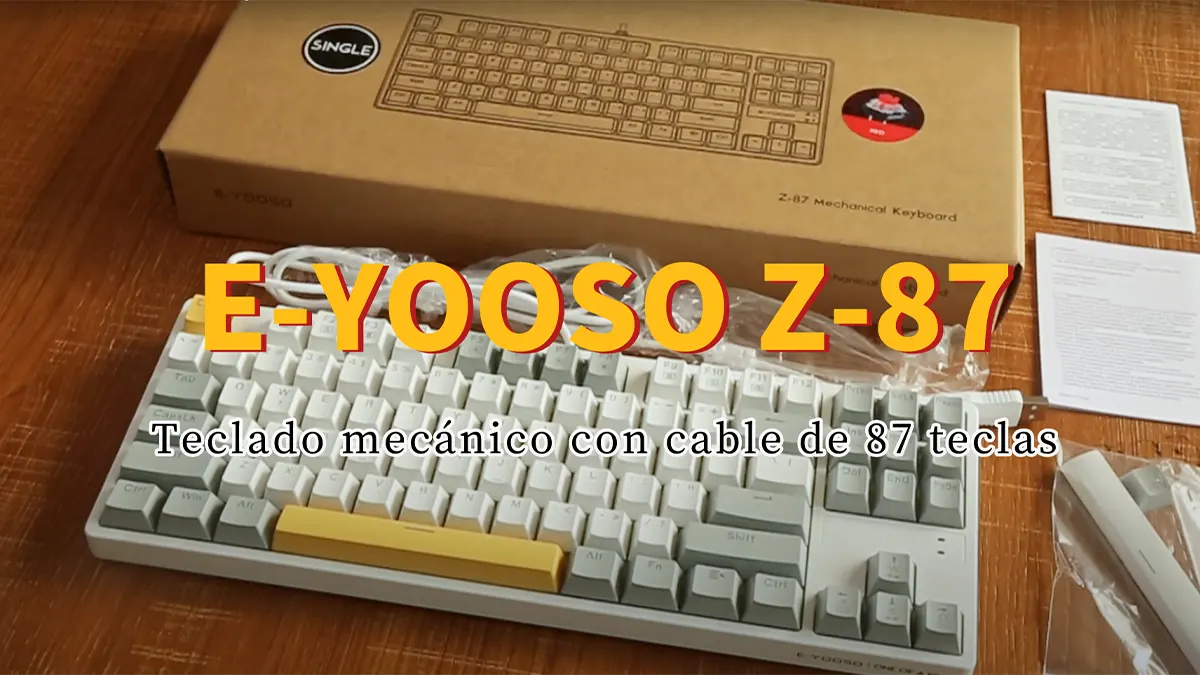 EYOOSO Z87 - Mechanical Gaming Keyboards 2023 Wired for Gamers in Ergonomic design 9 customizable lightings Hot-Swappable gaming keyboard with Versatile Functionality USB interface Windows/MAC