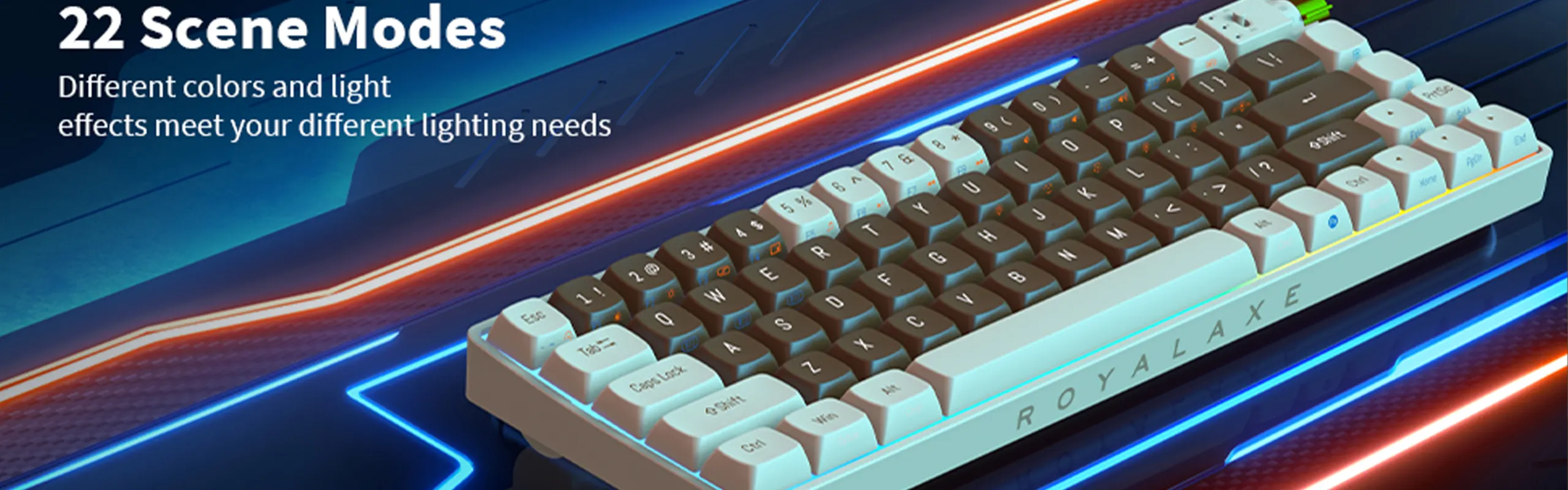 Royalaxe R87 Mechanical Keyboard | Triple-Mode 2.4Ghz, Bluetooth 5.0