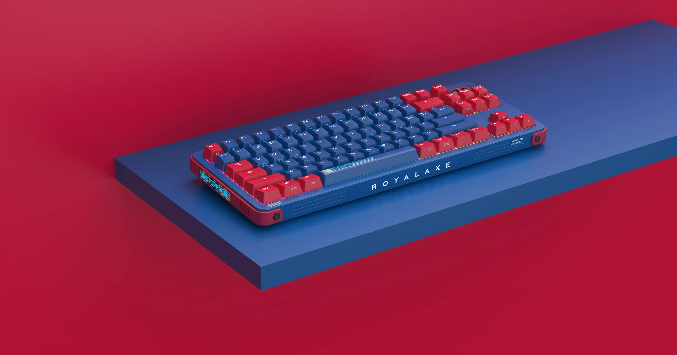 Royalaxe Y87 - 87 Keys Hot-swappable TTC switchs RGB Backlit Keyboard Triple modes bluetooth5.0/Type-C/2.4Ghz wireless/wired mechanical gaming keyboard